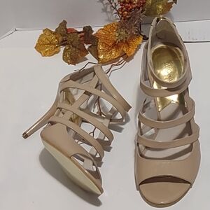 Michael Kors Beige Strappy Heels